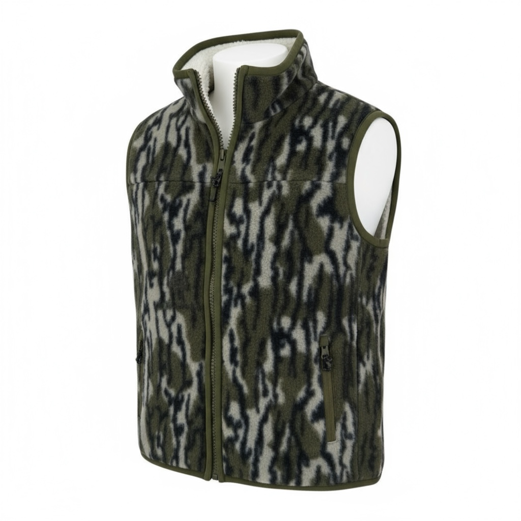 fleece sherpa vest || original bottomland mallard sky (adult