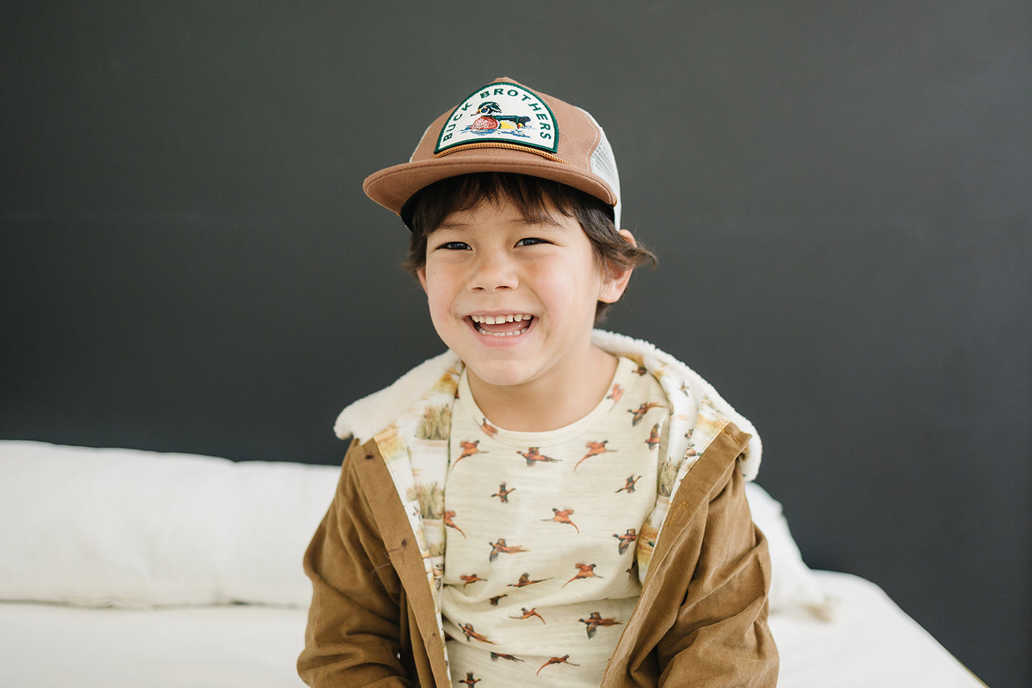 flat brim snapback || wood duck