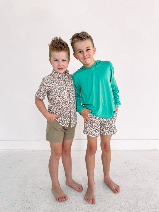 cooper performance field shirt || delta wings (child)