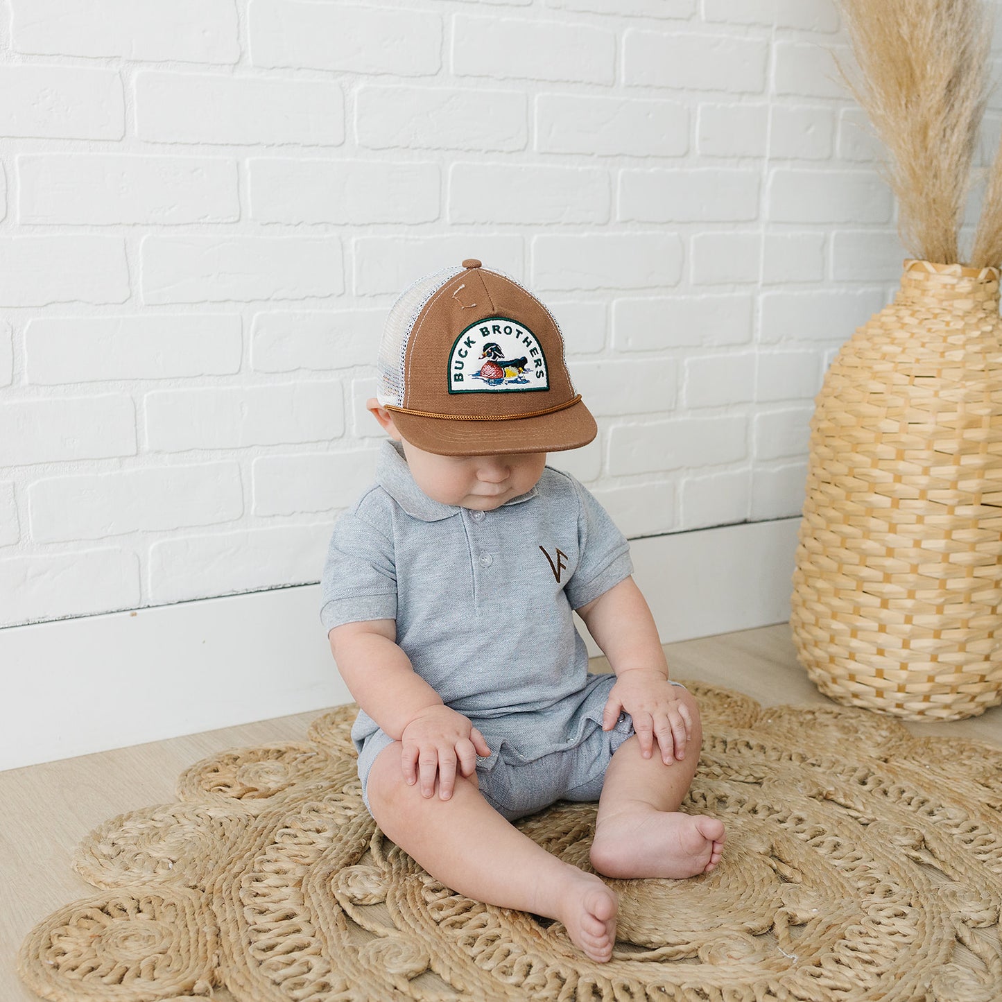 flat brim snapback || wood duck