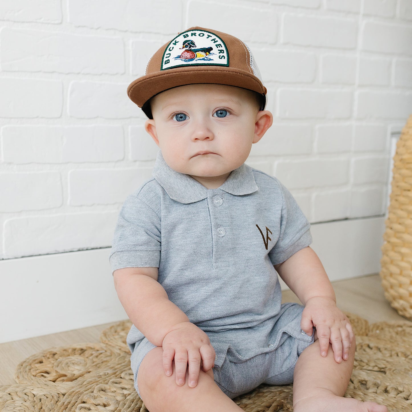 flat brim snapback || wood duck