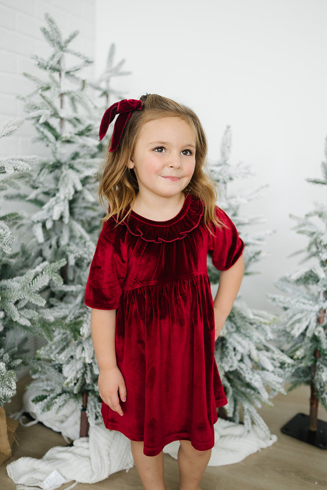 maxine dress || cranberry velvet