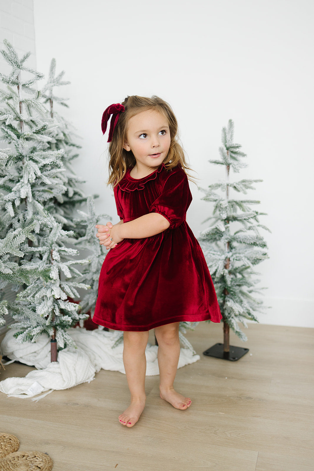 maxine dress || cranberry velvet