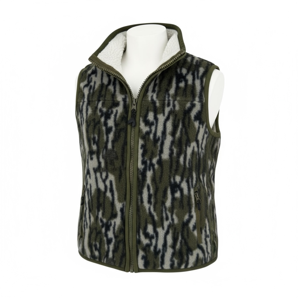 fleece & sherpa vest || original bottomland & mallard sky (child)