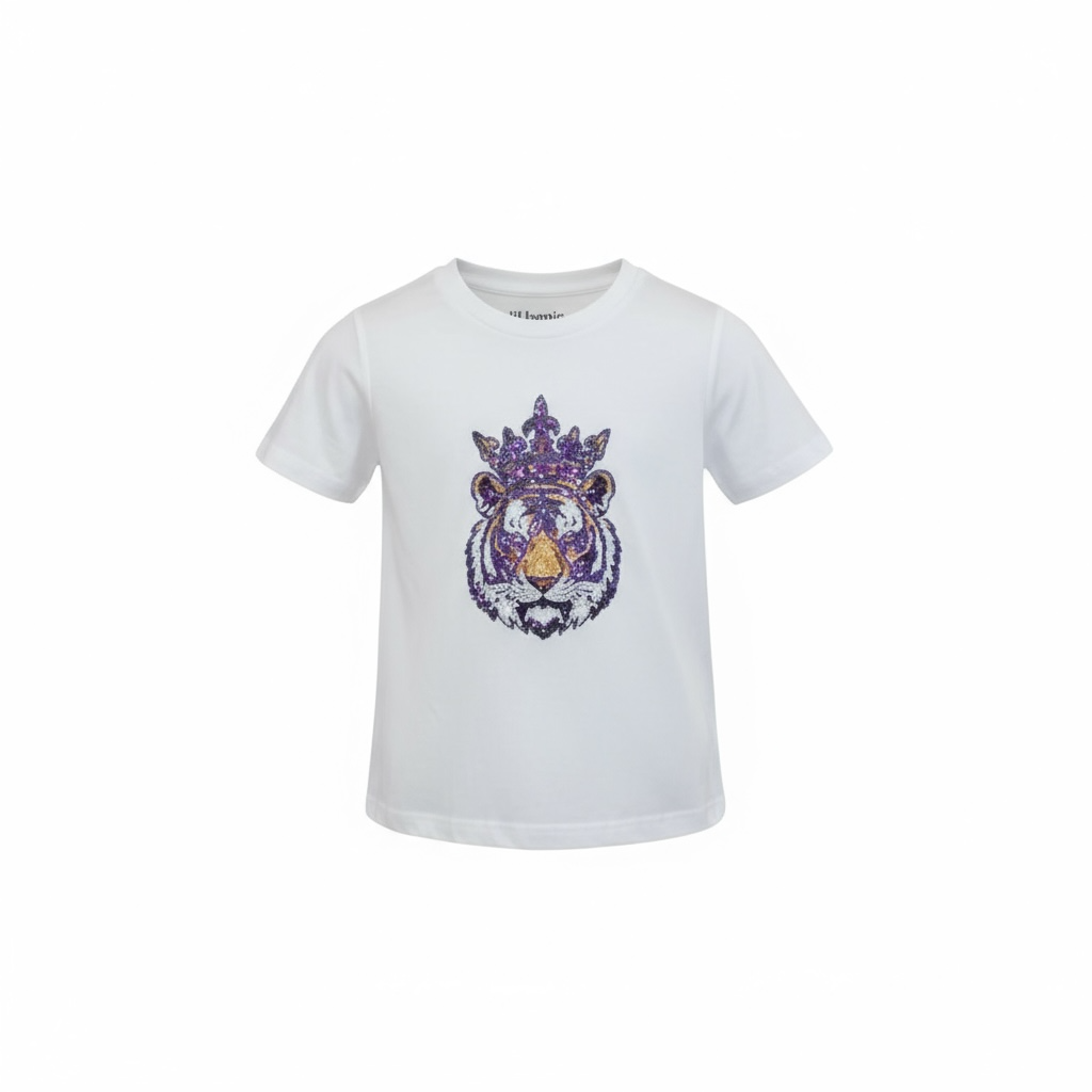 carrie sequin tee || crowned tiger (girls)