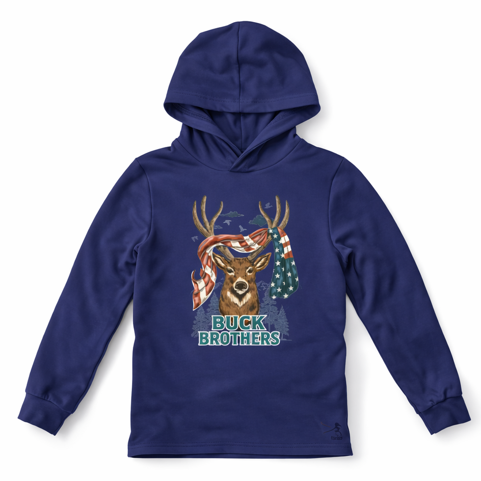 CoolShade™ mack performance hoodie || liberty buck (colbalt)