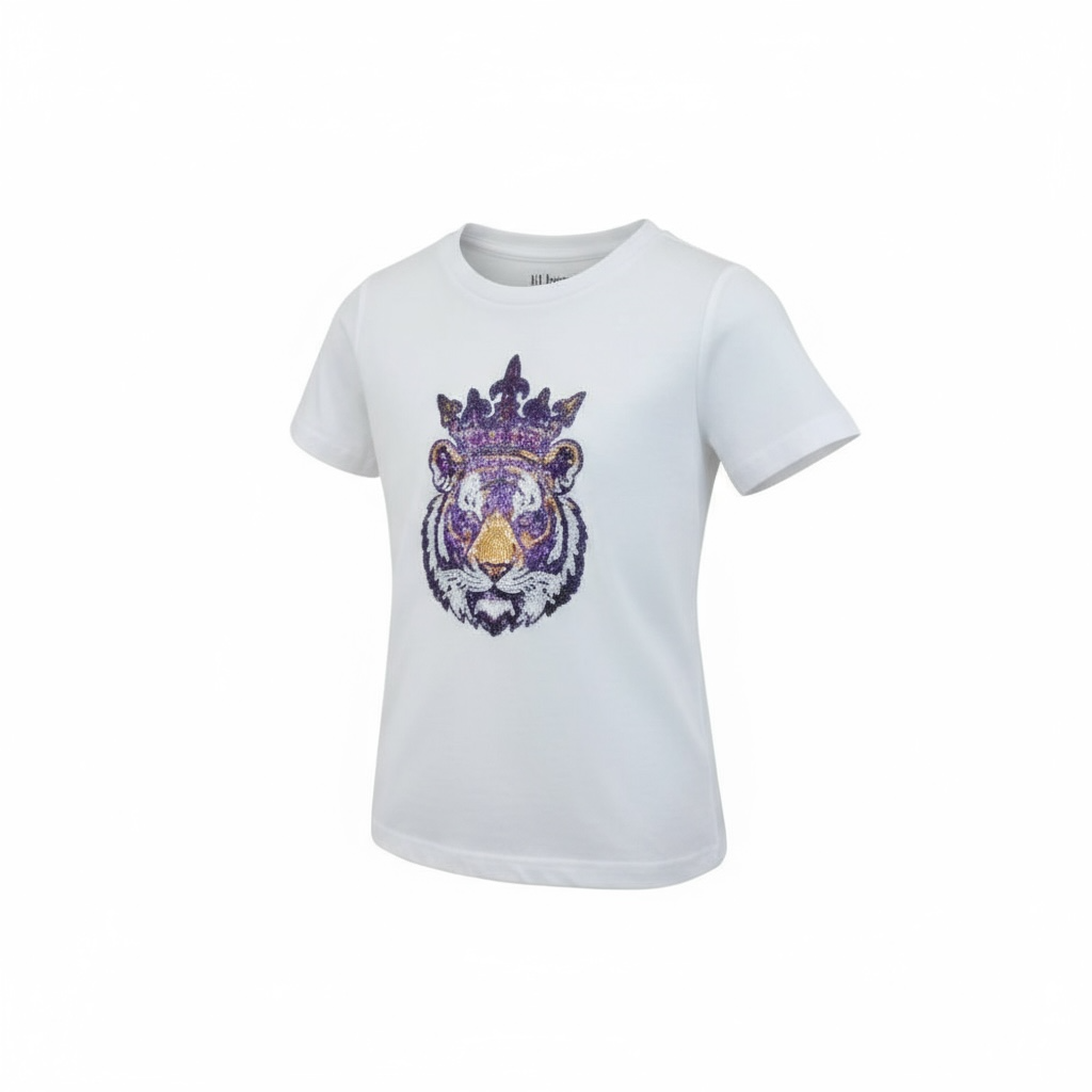 carrie sequin tee || crowned tiger (women)