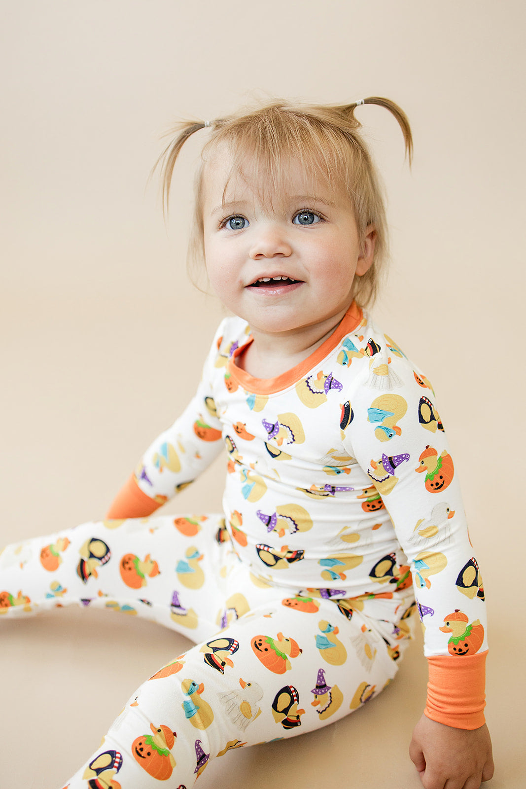 bamboo two piece set || spooky quack-tacular