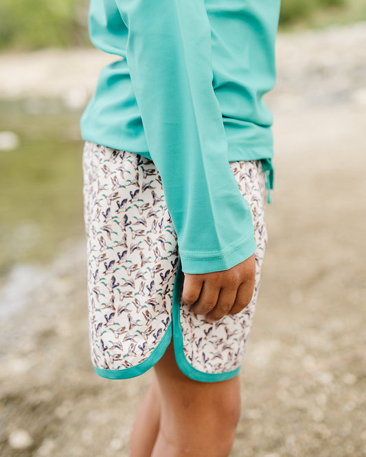 jackson swim shortie || delta wings