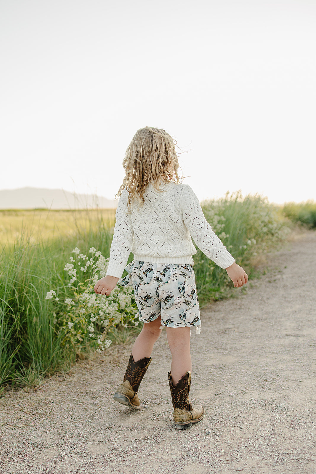 hassie skort || mallard sky