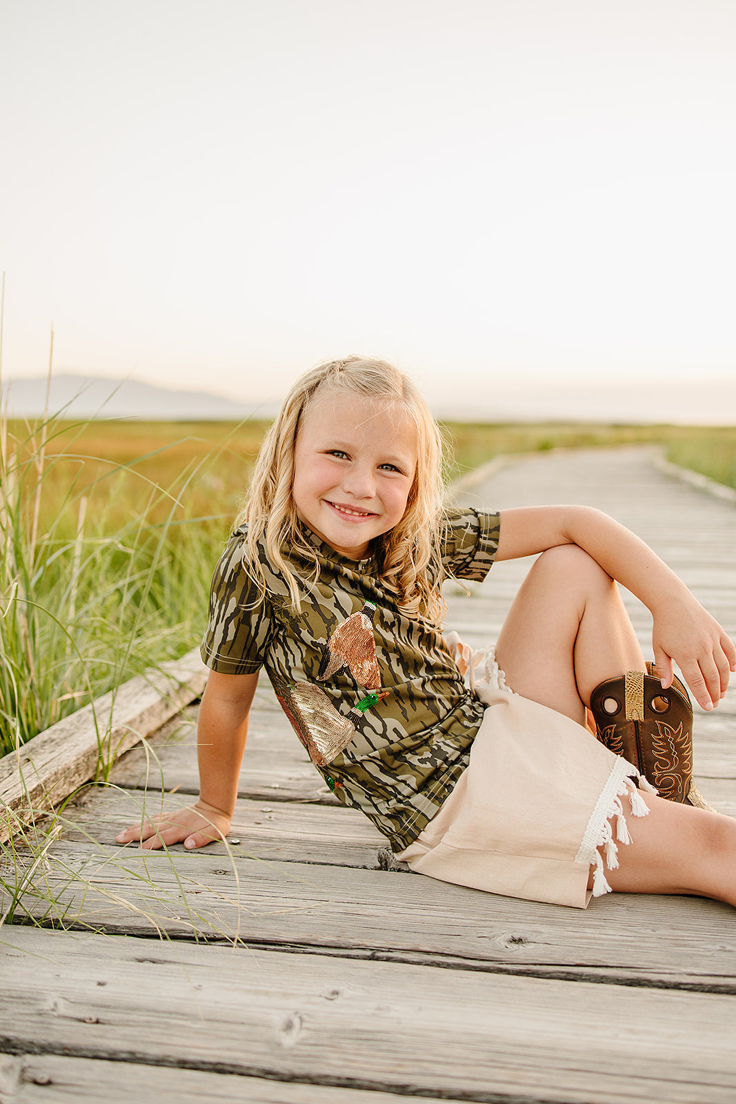 carrie sequin tee UPF 50+ || original bottomland (girls)