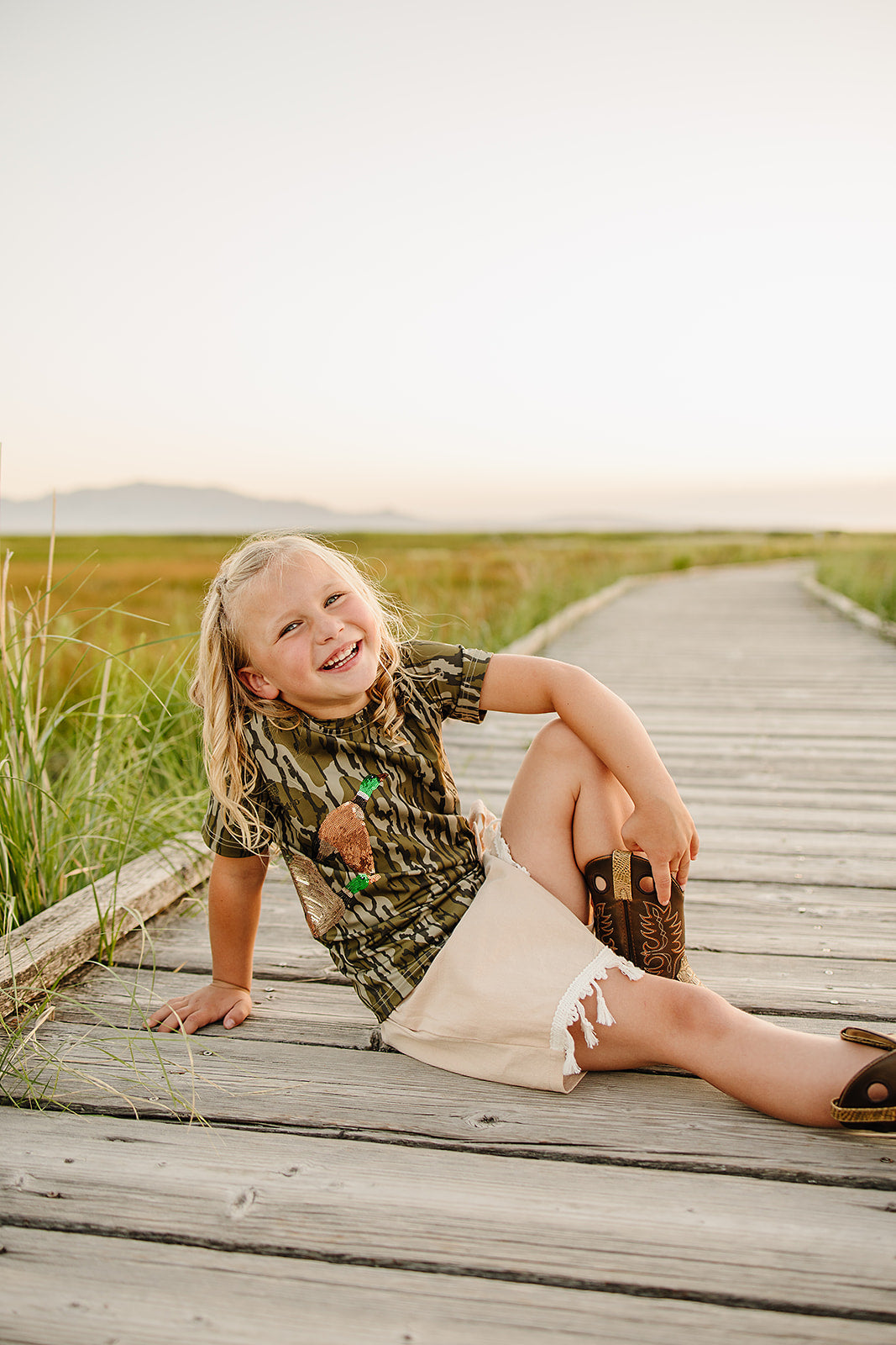 carrie sequin tee UPF 50+ || original bottomland (girls)