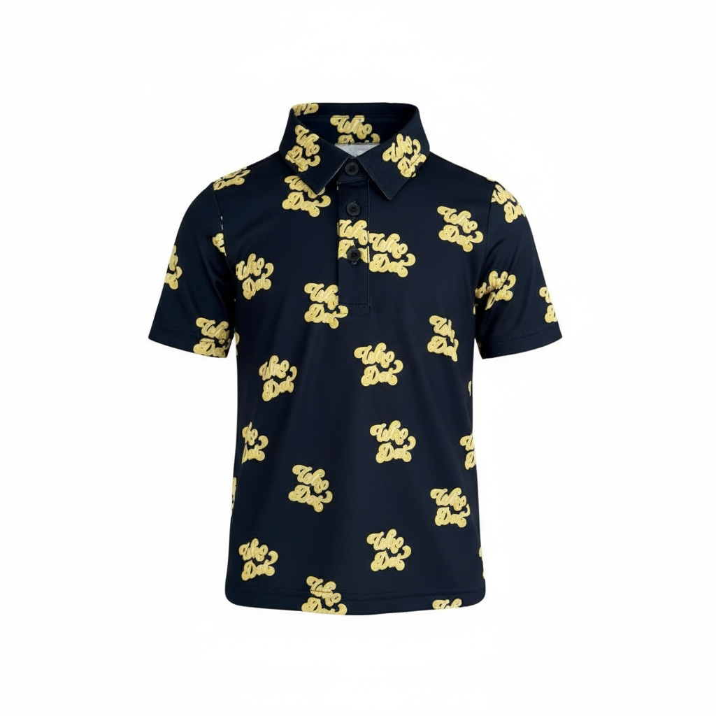scottie performance polo (UPF 50) || who dat - child