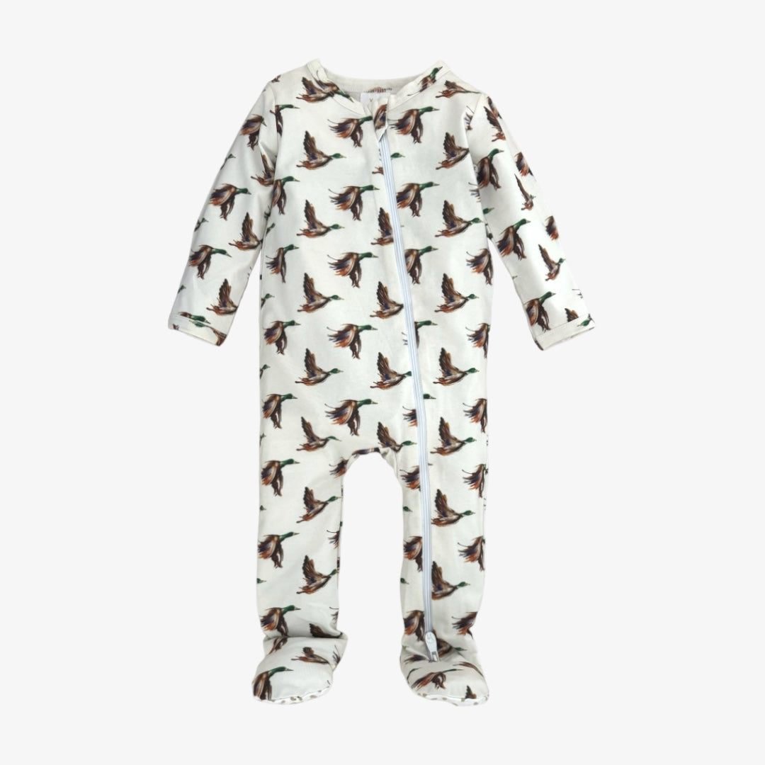 modal zipper pajama in flight