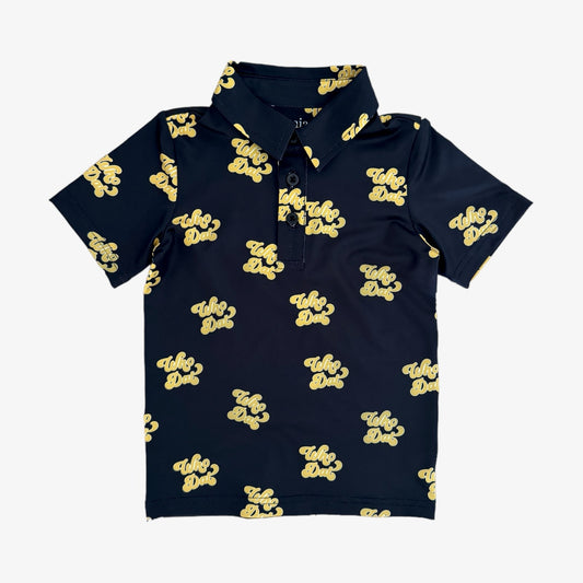 scottie performance polo (UPF 50) || who dat - child