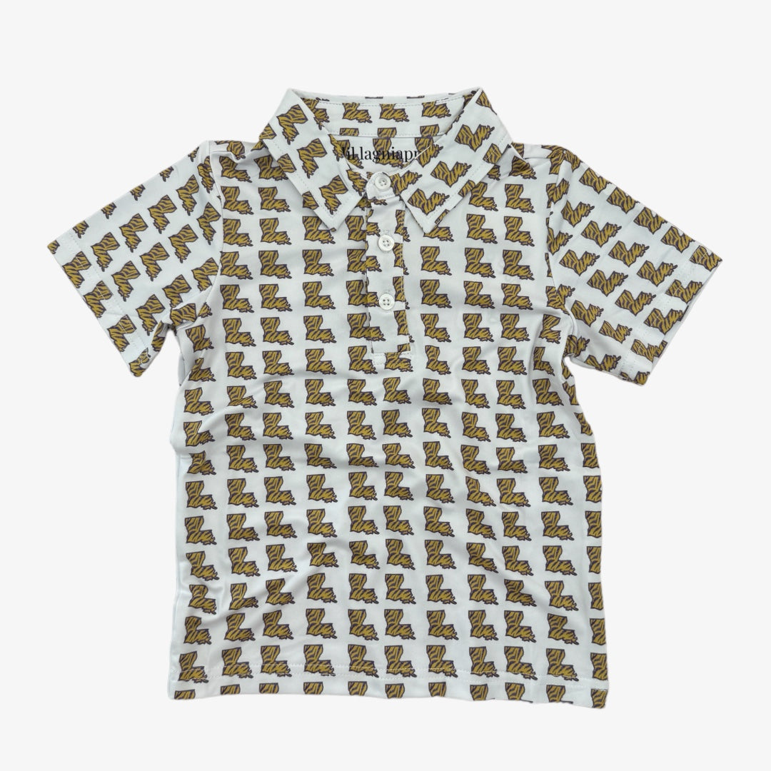 scottie polo || tiger (UPF 50) - child