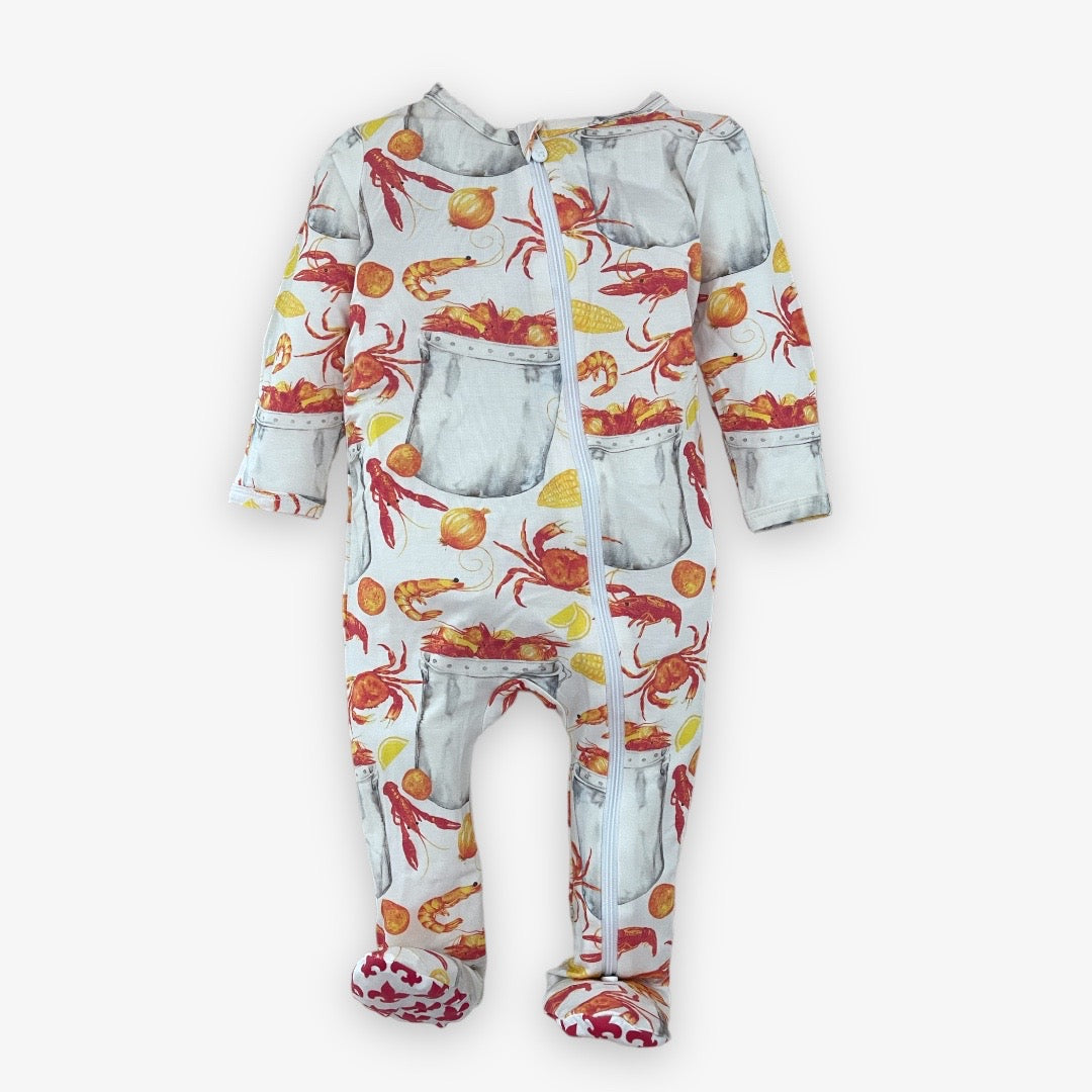 modal zipper pajama || eat more seafood