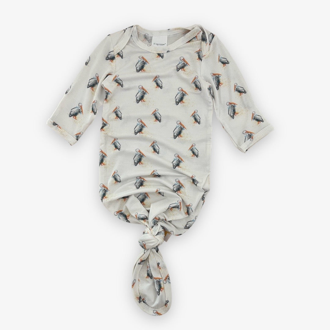 modal knot gown || pete the pelican