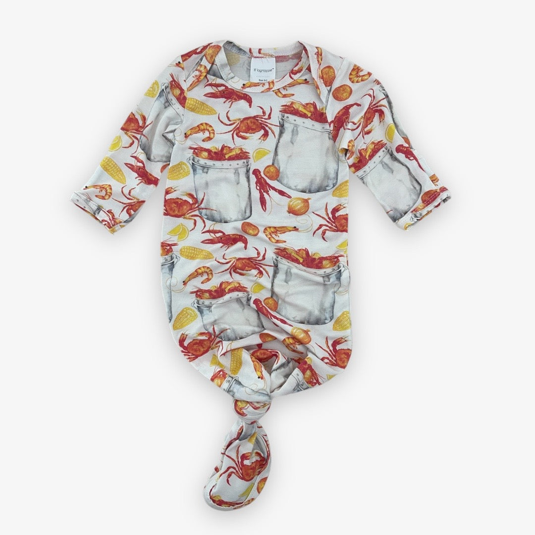 modal knot gown || eat more seafood