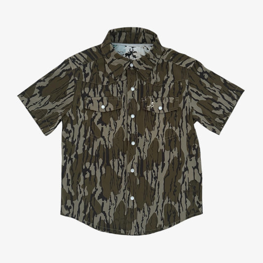 performance pearl snap || original bottomland & mallard sky (adult)