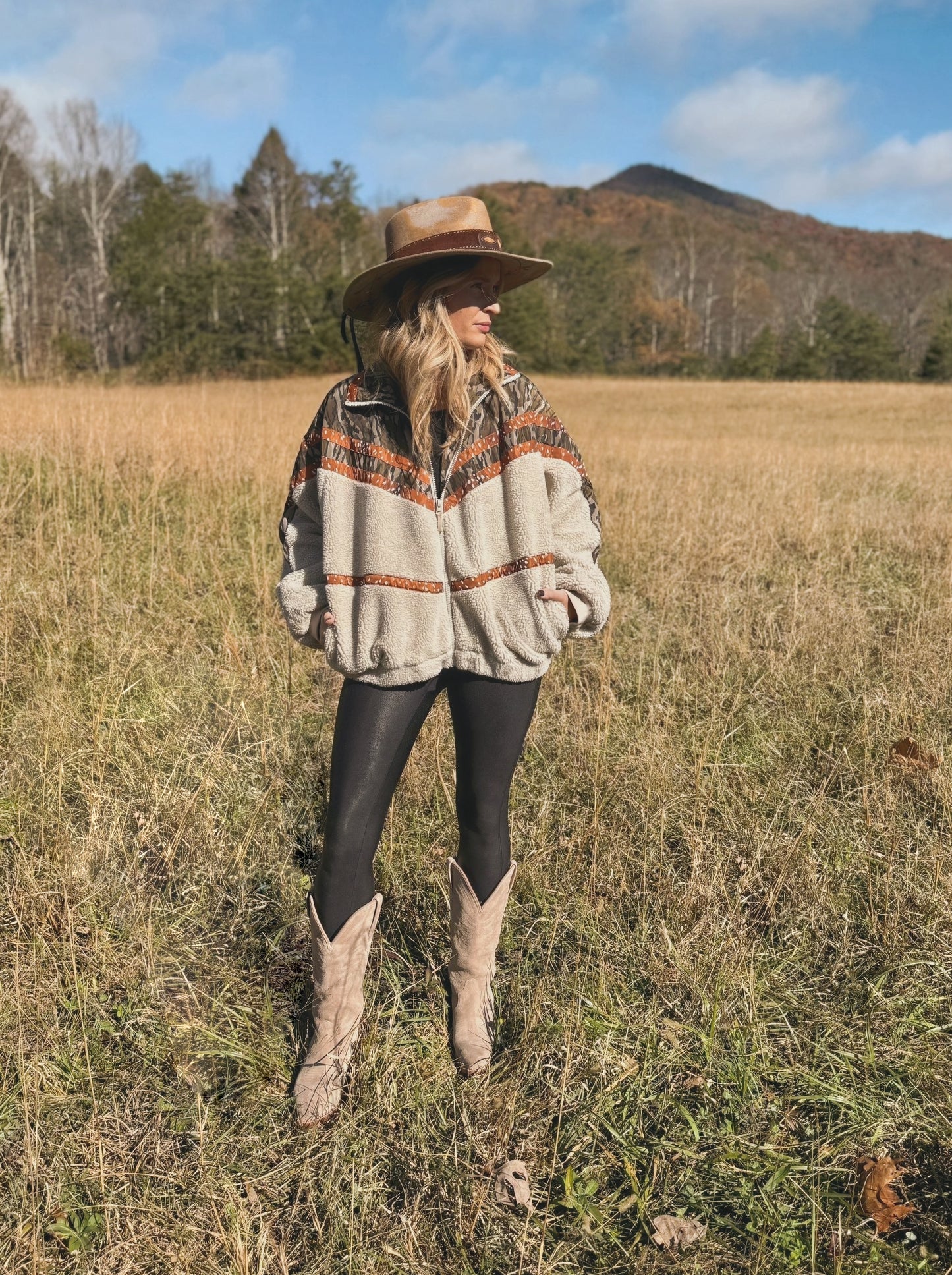 chloe sherpa jacket || original bottomland & fawn (women)