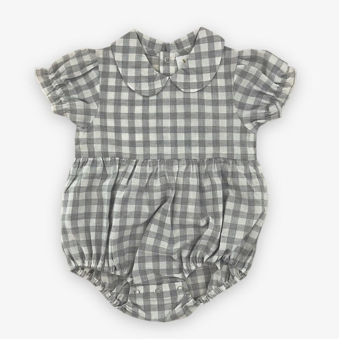sunday bubble || gray gingham