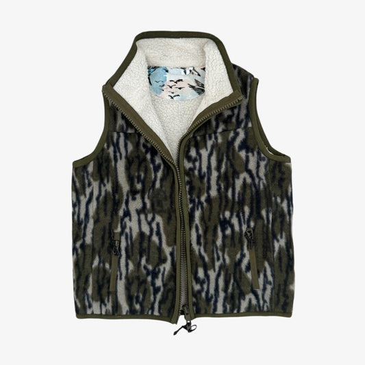 fleece & sherpa vest || original bottomland & mallard sky (adult)