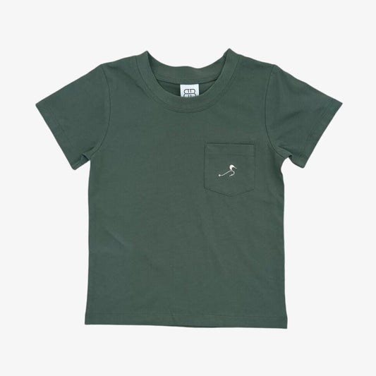 tucker pocket tee || mallard green