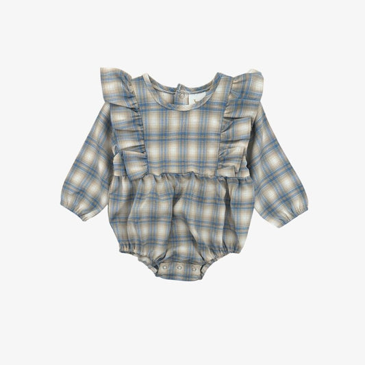 vivian bubble || blue plaid