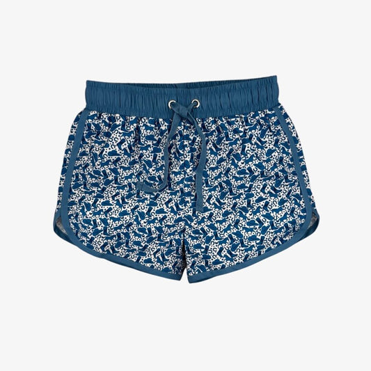 jackson swim shortie || seaside stampede (bluebonnet blue)