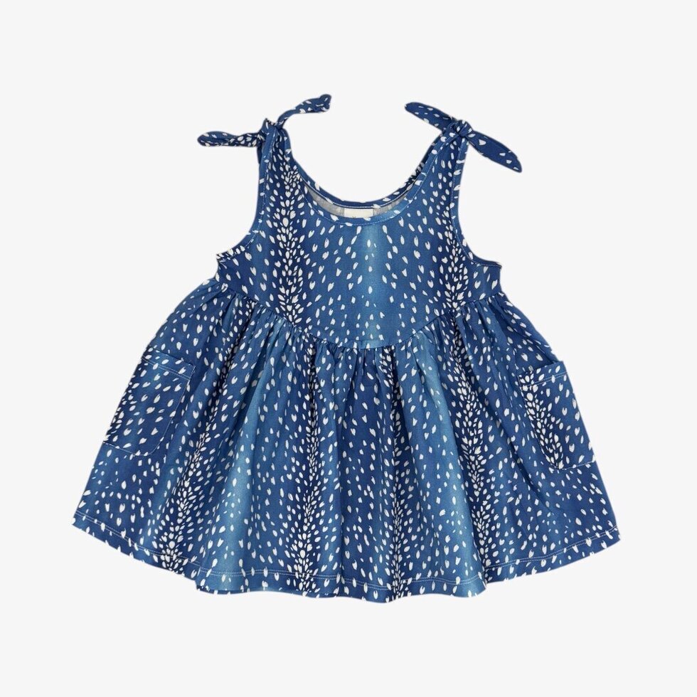clover dress || bluebonnet fawn