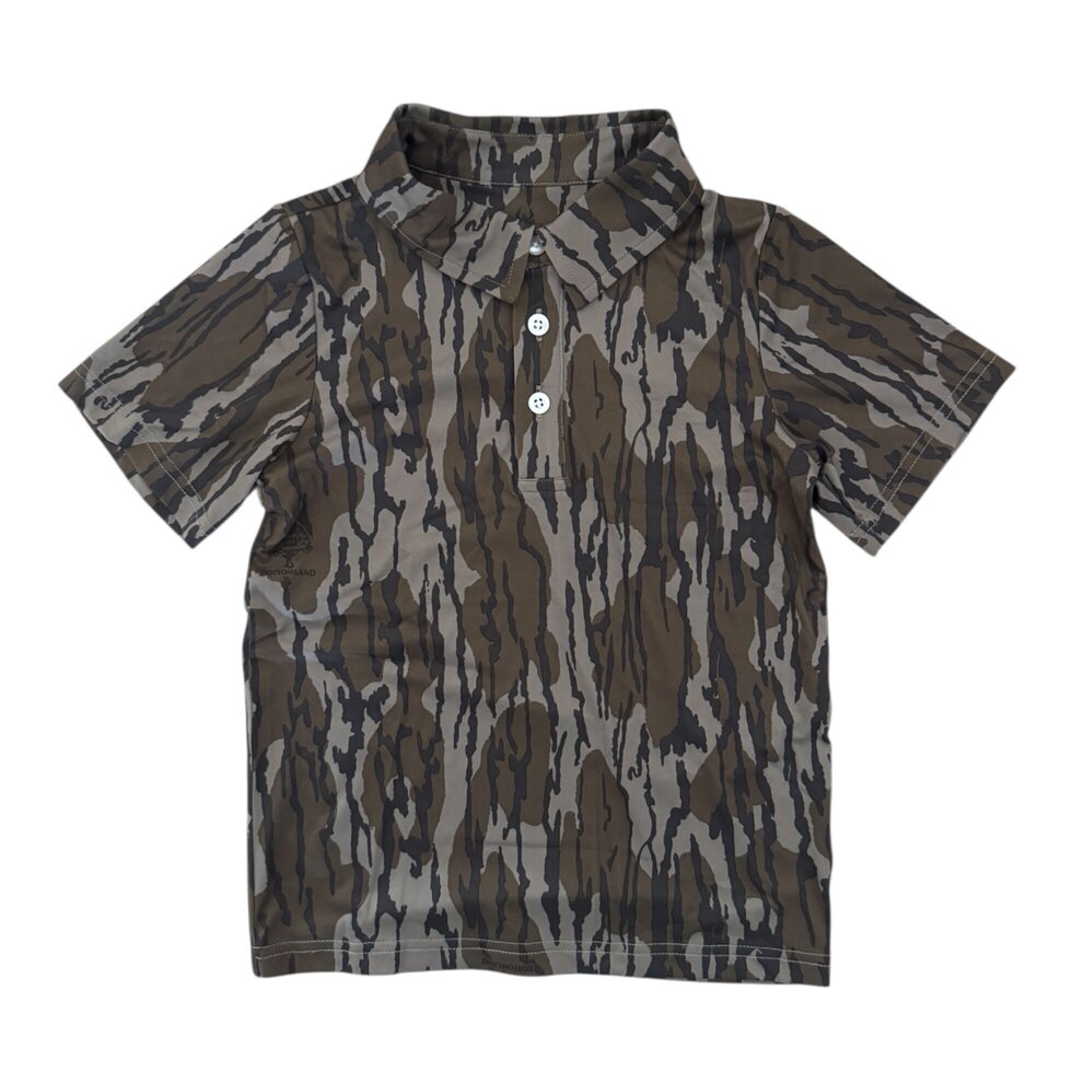 CoolShade™ scottie polo UPF 50+ || mossy oak® original bottomland® (men)