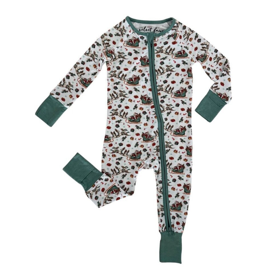 bamboo zipper pajama || mallards & mistletoe