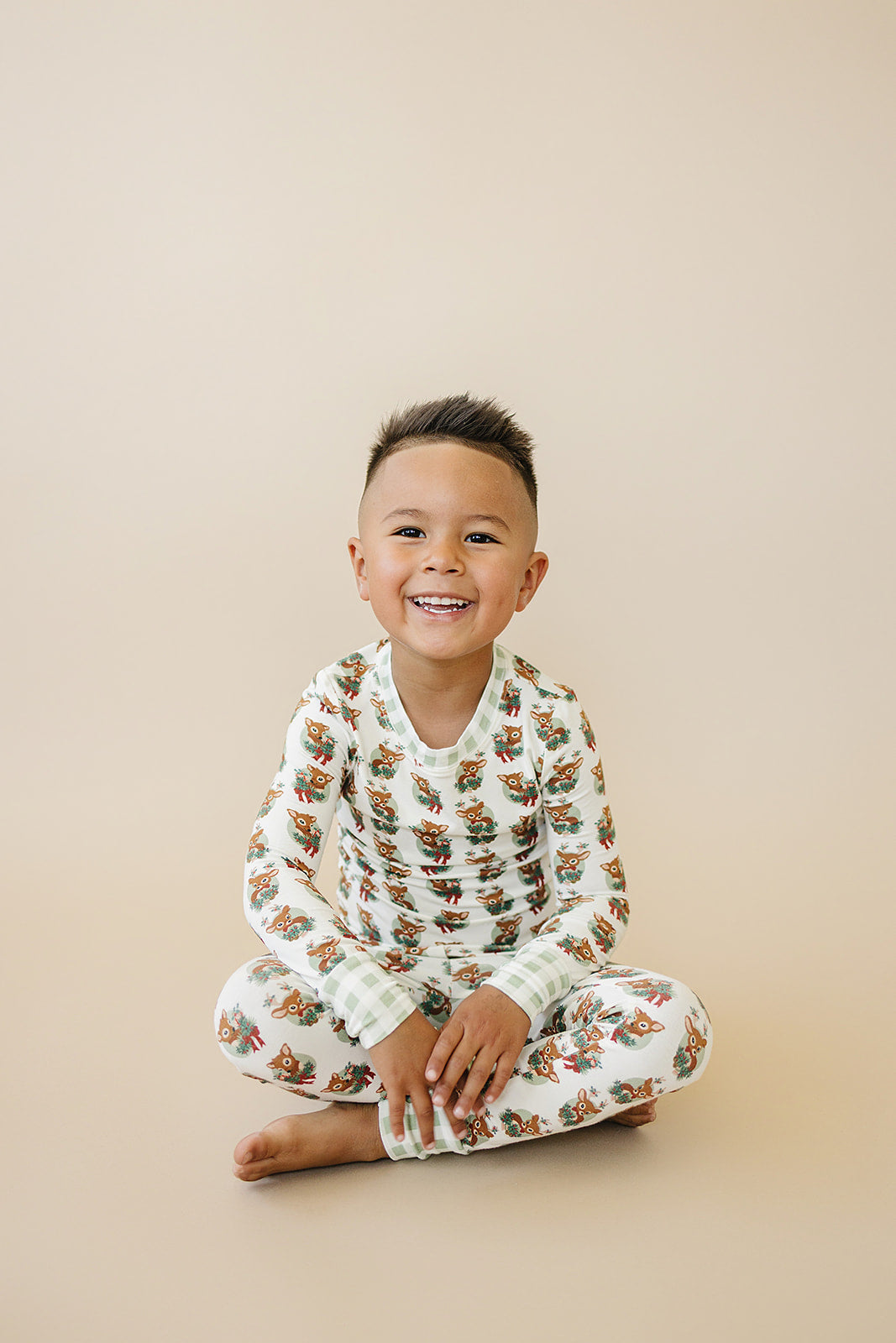 bamboo two piece set || reindeer