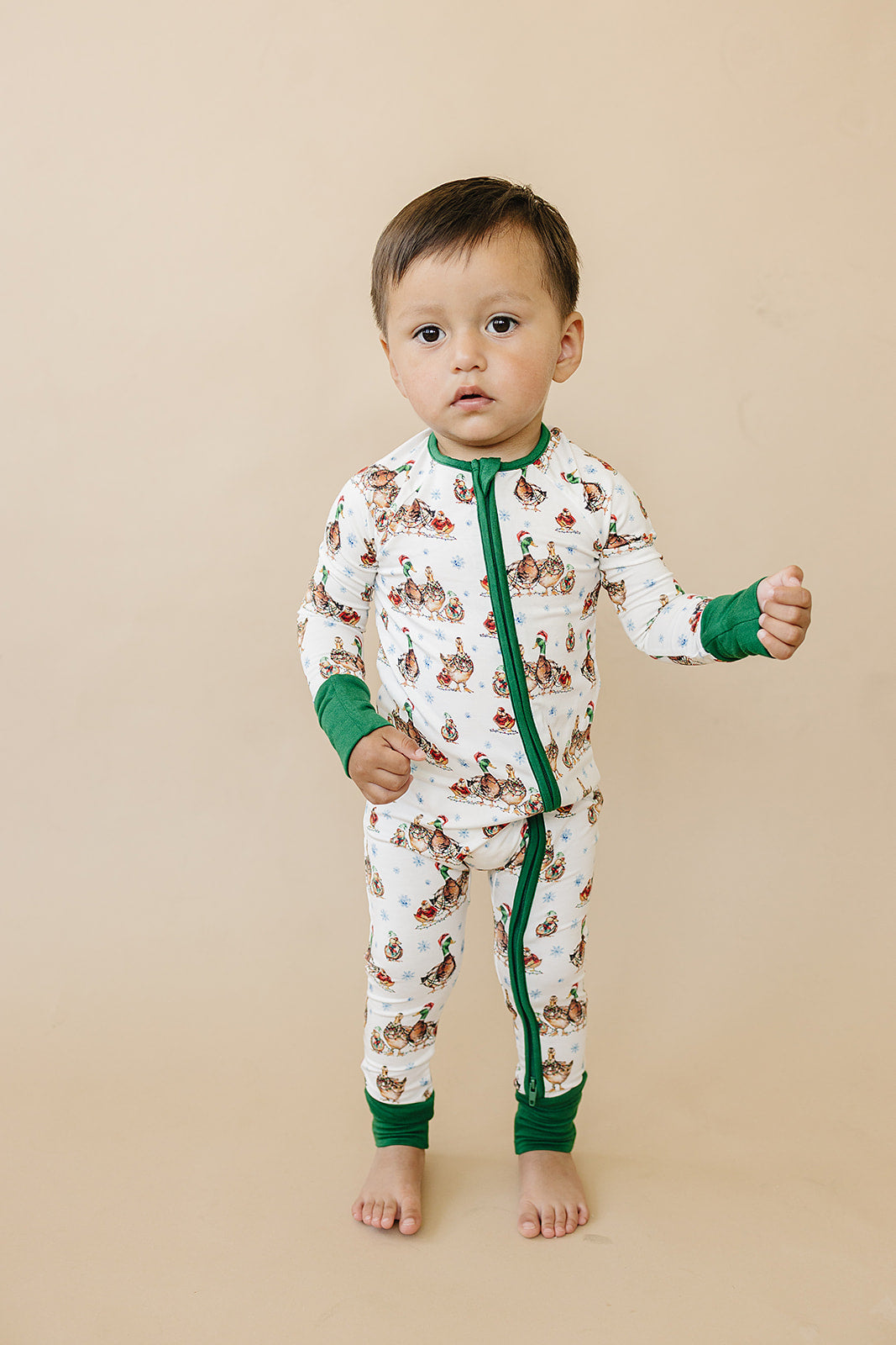 bamboo zipper pajama || merry mallards