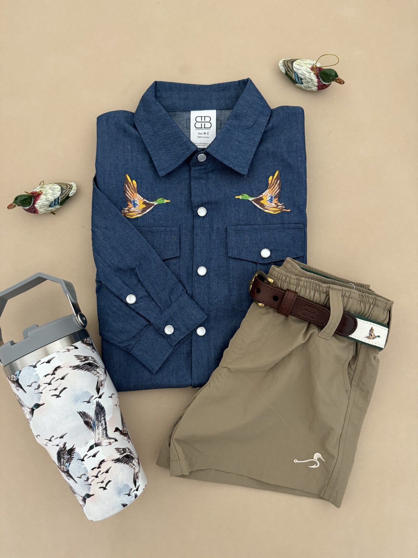 redford pearl snap || mallard denim