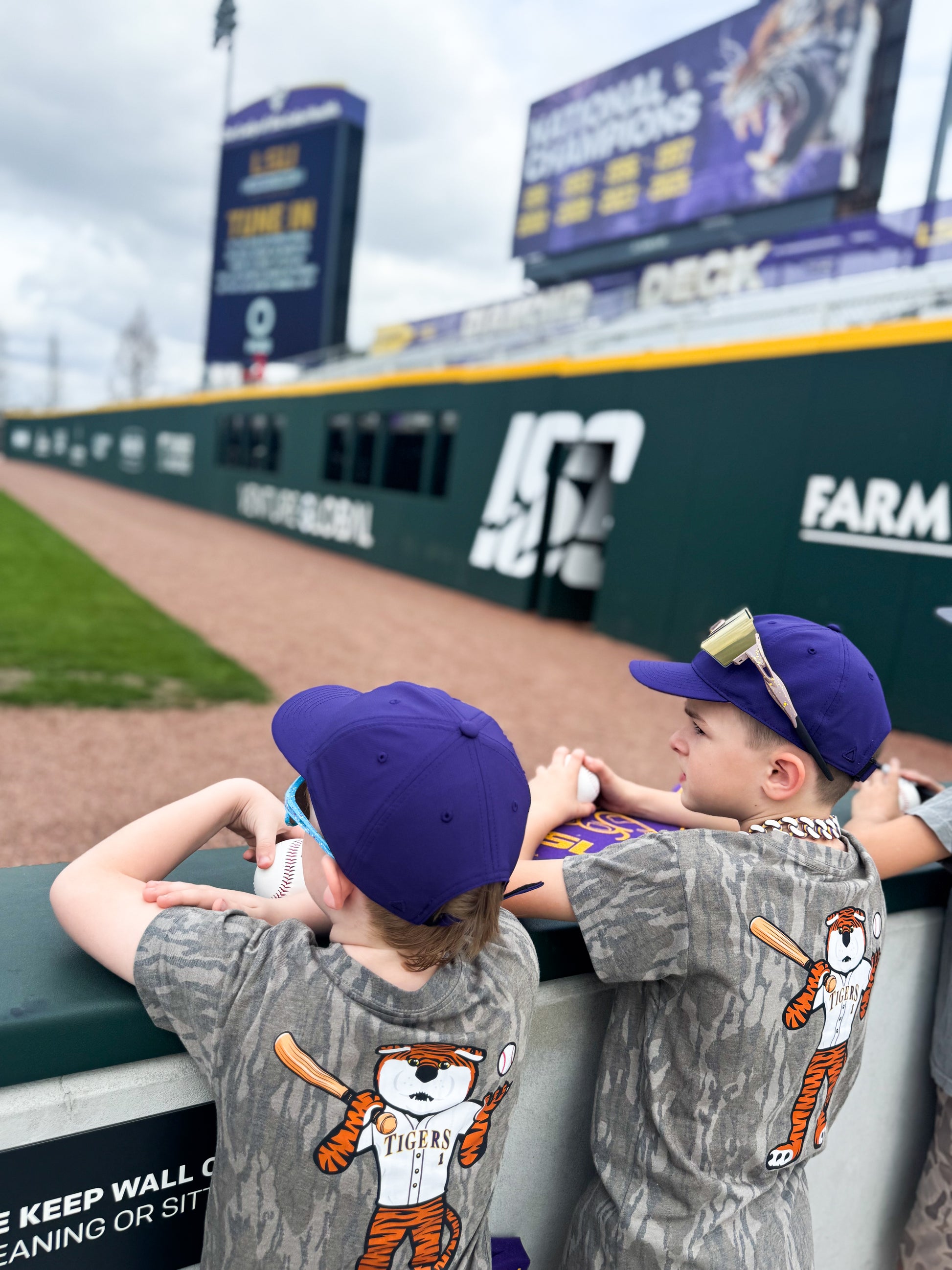 LSU Mossy Oak® Bottomland Camo Shirt on Gameday