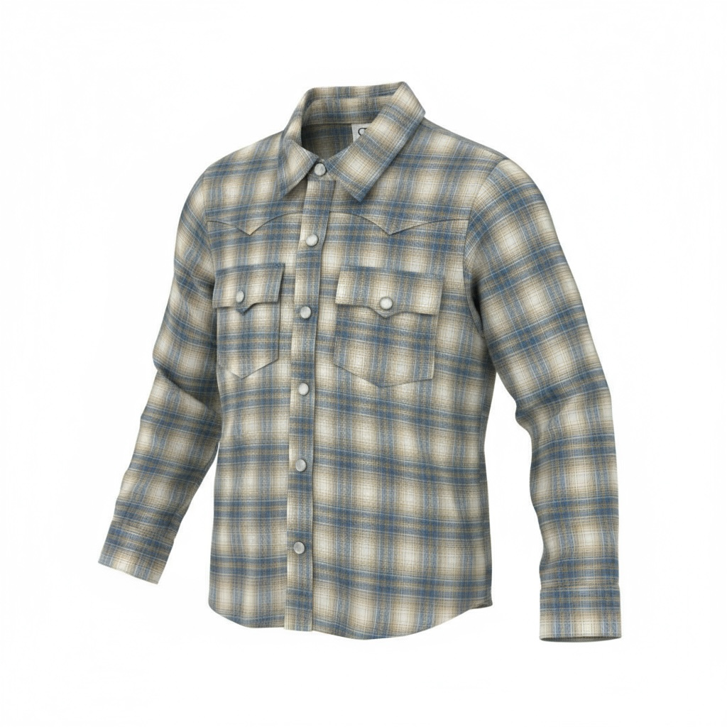 kasey button down || blue plaid