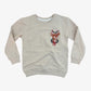 classic french terry pullover || gangs all deer - sand (child)