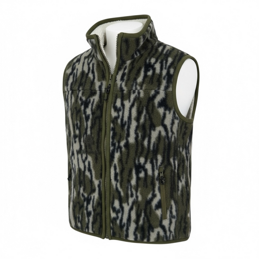 fleece & sherpa vest || original bottomland & mallard sky (adult)