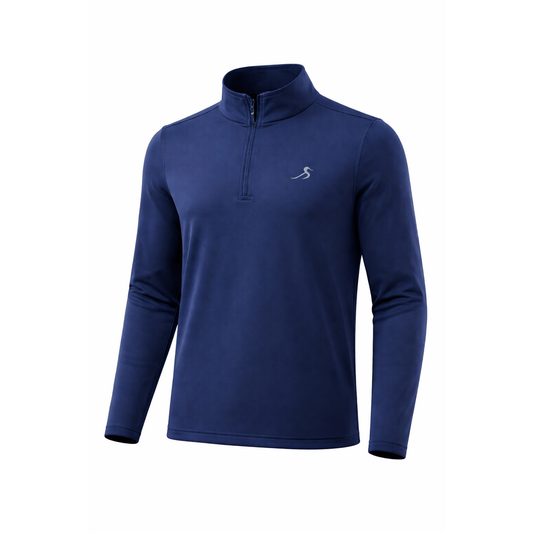 beau quarter zip || cobalt
