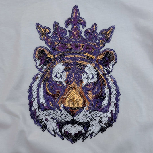 carrie sequin tee || crowned tiger (girls)