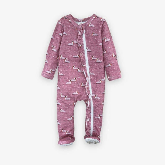 modal zipper pajama || pink pelican