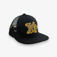 flat brim trucker hat || who dat