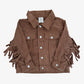 lainey fringe shacket || saddle