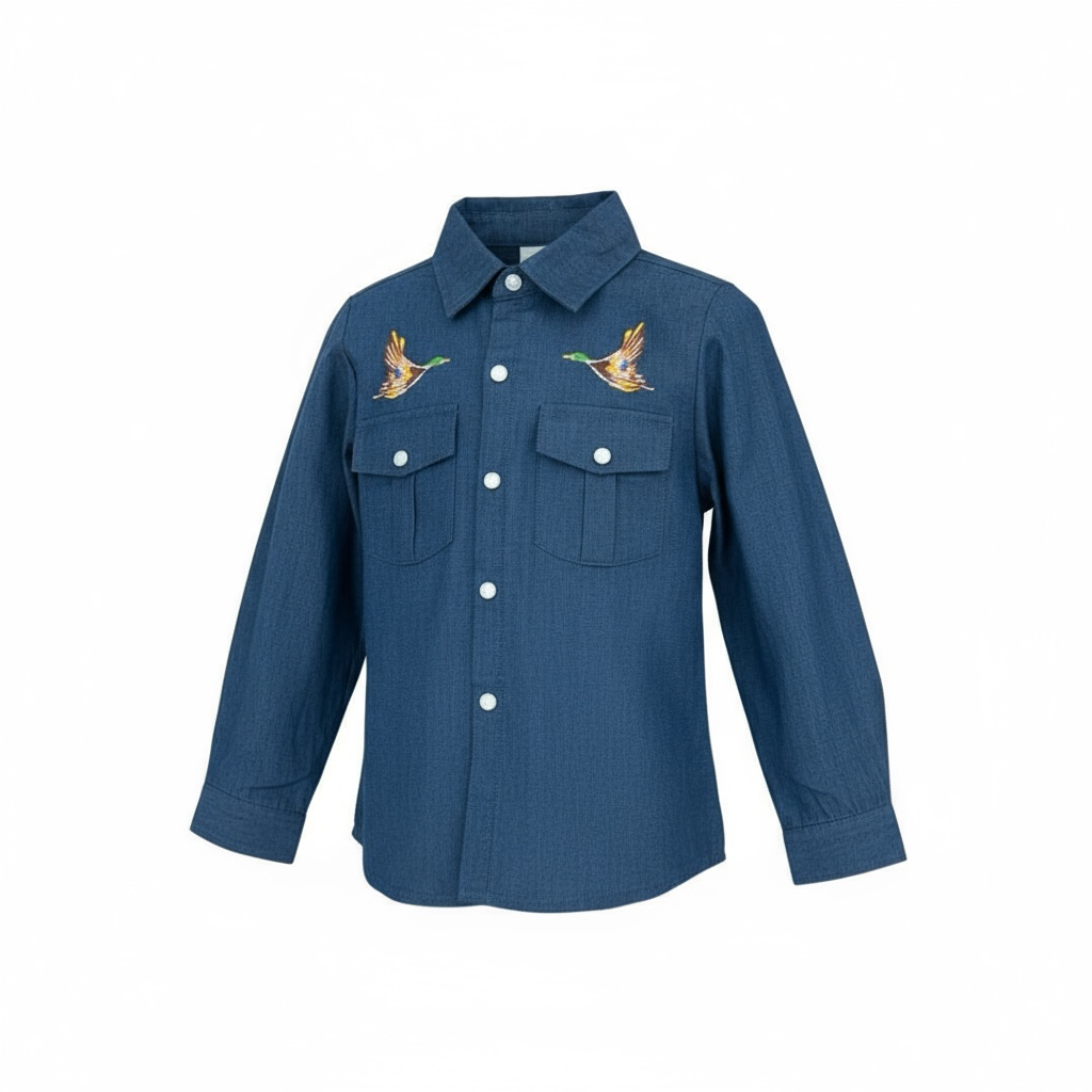 redford pearl snap || mallard denim