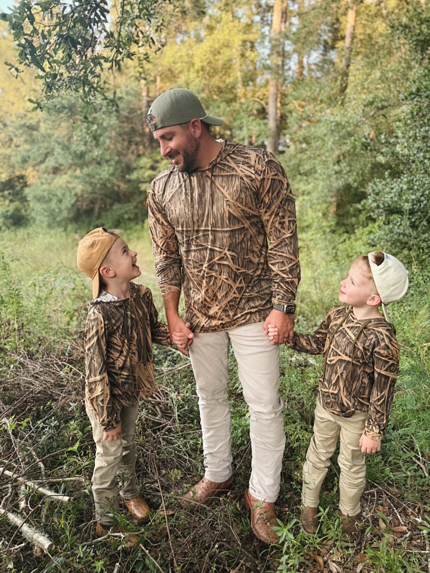 mack upf 50+ performance hoodie (adult) || Mossy Oak® original shadow grass + heartland