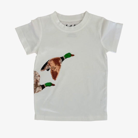 carrie sequin classic tee || mallard (child)