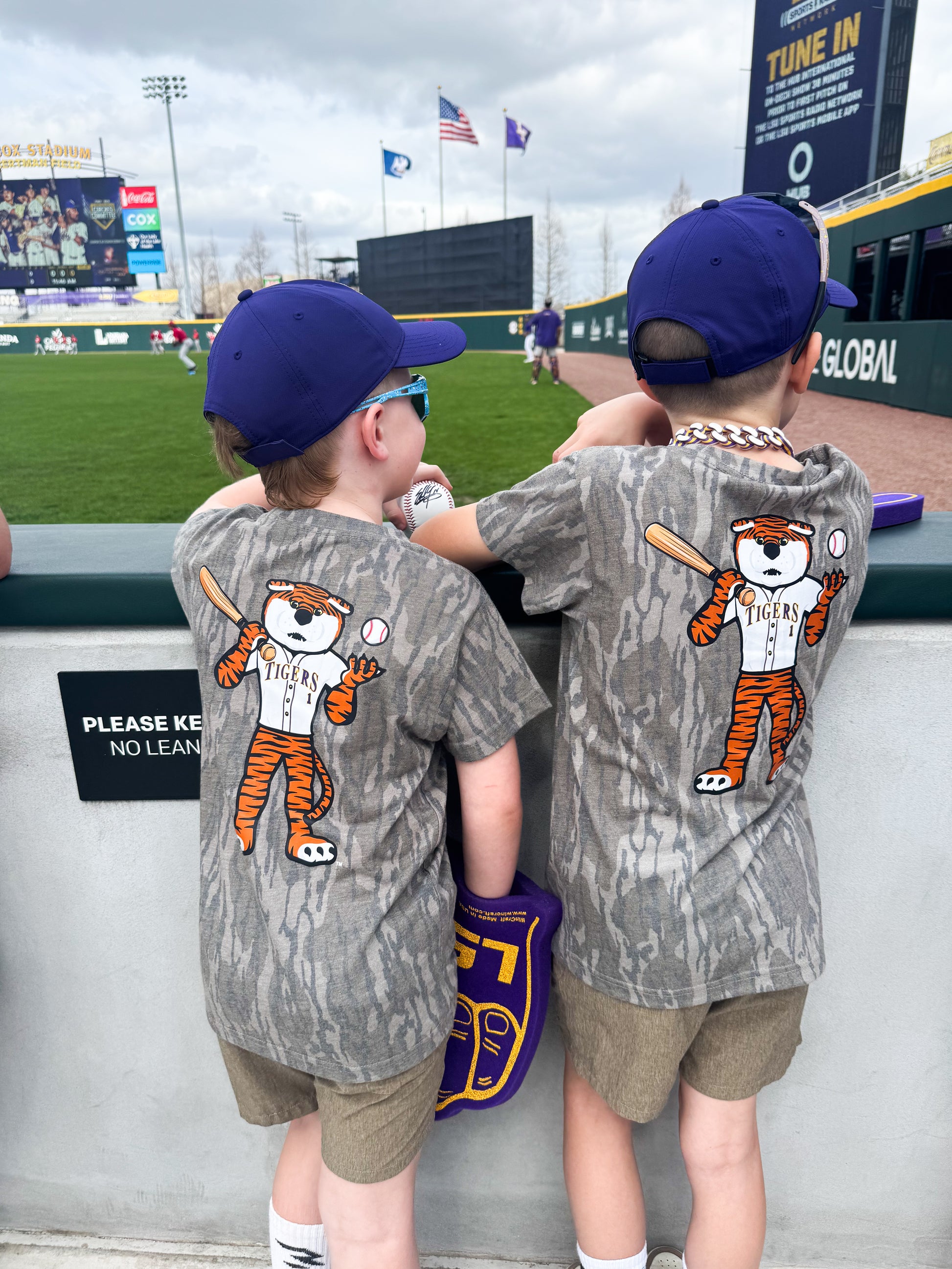 LSU Mossy Oak® Bottomland Camo Shirt on Gameday