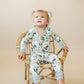 bamboo two piece set || mallard sky
